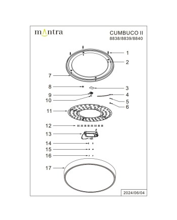 CUMBUCO II * PLAFÓN LED 40W BLANCO CCT
